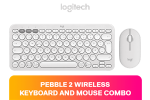 Logitech Pebble 2 Wireless Combo - Tonal White